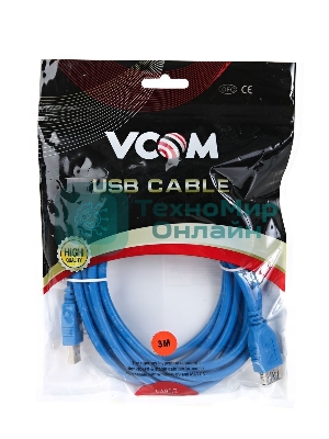 Кабель VCOM VUS7065-3M Кабель-удлинитель USB3.0 Am-Af 3 м