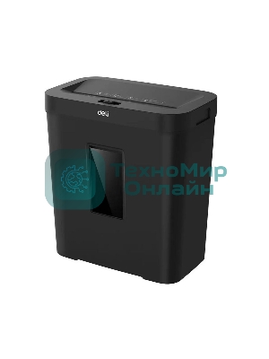 Шредер Deli ET022, черный, Р-4, 4х40, 8 Листов, 12л.