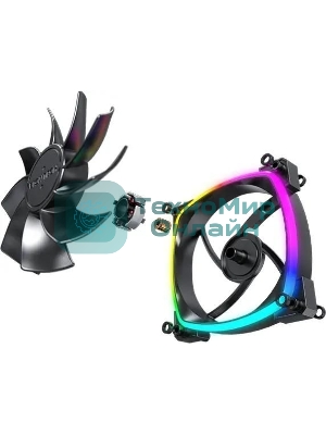 Вентилятор для корпуса Montech RX120 Reverse ARGb 120х120x25 черный 4-pin 27дБ (RX120 PWM BLACK) Ret