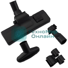 Пылесос Hyundai HYV-B4995 черный/красный, 400/2220 Вт, уборка сухая, пылесборник мешок 2.5 л