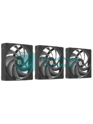 Вентилятор Thermaltake Toughfan EX14 Pro реверсивный 140x140x25mm черный 4-pin 31.6-34.1dB Ret (CL-F172-PL14BL-A)