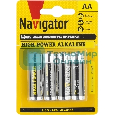 Элемент питания Navigator NBT-NE-LR6-BP4, 1.5 В