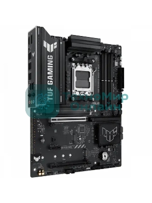 Материнская плата ASUS TUF Gaming B850-E WiFi, AM5, AMD B850, 4xDDR5, 4xSATA, 3xM.2, 1xPCIe 5.0 x16, 1xPCIe 4.0 x16, 1xPCIe x1, 1xDP, 1xHDMI, 2xUSB-C (1x10Gbps, 1x20Gbps), 3xUSB-A 5Gbps, 3xUSB-A 2.0, 1x2.5Gb LAN, Wi-Fi 6E, Bluetooth 5.3, 3x3.5 мм, 7.1, ATX