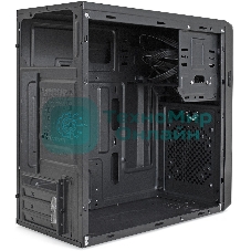 Компьютерный корпус Minitower ExeGate BA-309-UNS500 (mATX, БП UNS500 с вент. 12см, 2*USB, HD аудио, черный)