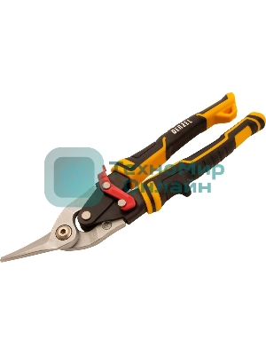 Ножницы по металлу Denzel 270 мм, прямой и левый рез,сталь-СrMo, трехкомп.рук-ки