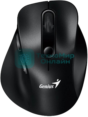 Мышь беспроводная Genius Ergo 9000S черный, 2400 dpi, радиоканал, Bluetooth, USB, кнопки - 6