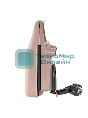 Прибор для выпечки кексов Galaxy Line GL 2982, персиковый, с несъемными пластинами, 650 Вт, антипригарное покрытие рабочей поверхности, теплоизолированный корпус, противоскользящие ножки, легкая очистка, индикатор нагрева