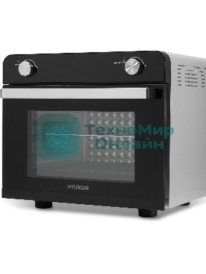 Мини-печь Hyundai MIO-HY087 36 л, 1700 Вт, серебристый/черный