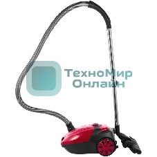 Пылесос Sharp ECKB19RR, красный/черный, 350/1900 Вт, уборка сухая, пылесборник мешок 2.3 л