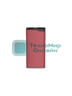 Портативный аккумулятор OLMIO QL-10, 10000mAh, 22.5W, QuickCharge3.0/PowerDelivery, LCD, красный,