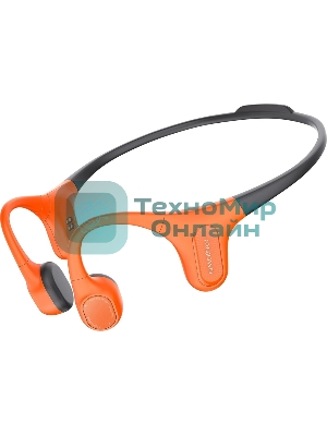 Наушники Mojawa Aerra Activa ENC черно-оранжевый, костная проводимость, Bluetooth, до 8 ч