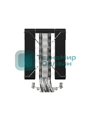 Кулер для процессора ID-COOLING SE-214-XT V2 PLUS черный, алюминий/медь, 2000 об/мин, 27.2 дБ, 4 pin, 220 Вт, высота 150 мм