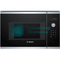 Встраиваемая микроволновая печь Bosch BFL523MS0 20л. 800Вт нержавеющая сталь/черный