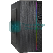 Компьютерный корпус Minitower ExeGate mEVO-9302-NPX450 (mATX, БП 450NPX с вент. 12см, 2хUSB+1хUSB 3.0, HD аудио, черный, с RGb подсветкой)