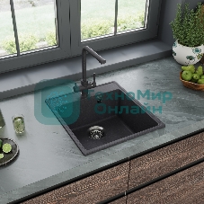 Кухонная мойка Maunfeld Perla 460 MFQS-460DGR темно-серый