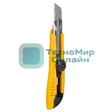 Нож канцелярский Deli E2043, ширина лезвия 18 мм, фиксатор усиленный сталь ассорти, блистер