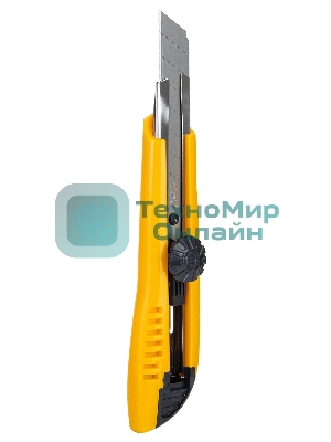 Нож канцелярский Deli E2043, ширина лезвия 18 мм, фиксатор усиленный сталь ассорти, блистер