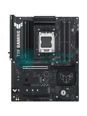 Материнская плата ASUS TUF Gaming B850-E WiFi, AM5, AMD B850, 4xDDR5, 4xSATA, 3xM.2, 1xPCIe 5.0 x16, 1xPCIe 4.0 x16, 1xPCIe x1, 1xDP, 1xHDMI, 2xUSB-C (1x10Gbps, 1x20Gbps), 3xUSB-A 5Gbps, 3xUSB-A 2.0, 1x2.5Gb LAN, Wi-Fi 6E, Bluetooth 5.3, 3x3.5 мм, 7.1, ATX