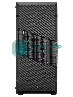Компьютерный корпус Aerocool/Formula Menace Saturn FRGB-G-BK-v1 черный без БП ATX 4x120мм 2xUSB2.0 1xUSB3.0 audio bott PSU