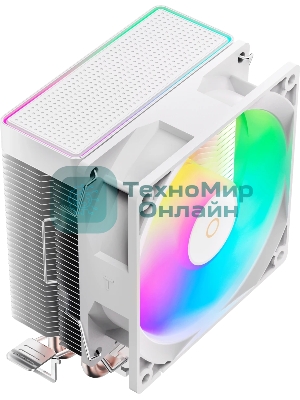 Кулер для процессора Ocypus Gamma A20 WH ARGB, 92mm FARGB FAN, Top FARGB Panel, 2 HEAT PIPES, 3-PIN, 1900 RPM, 21DBA, HYDRO BEARING, LGA115X/1200/1700/18XX, AM4/AM5
