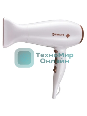 Фен SAKURA SA-4048W белый, 2200 Вт