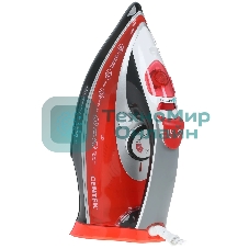 Утюг Centek CT-2346 красный/черный/белый, 3000 Вт, 45 г/мин, 190 г/мин, 380 мл