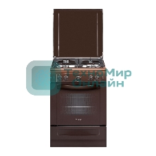 Плита газовая Gefest ПГ 6100-02 0310 коричневый, конфорок 4 шт, духовка 52 л, 60 см x 85 см x 60 см