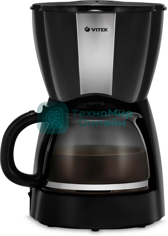Кофеварка капельная Vitek Starlight VT-8385 (BK) черный, исп. кофе - молотый, 1.2 л, 980 Вт.