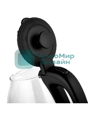 Чайник электрический BRAYER BR6106, 1100 Вт, 1 л, стеклянный, автоотключение, подсветка, черный