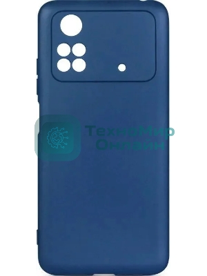 Чехол (клип-кейс) DF poOriginal-06 для Poco M4 Pro (4G) синий