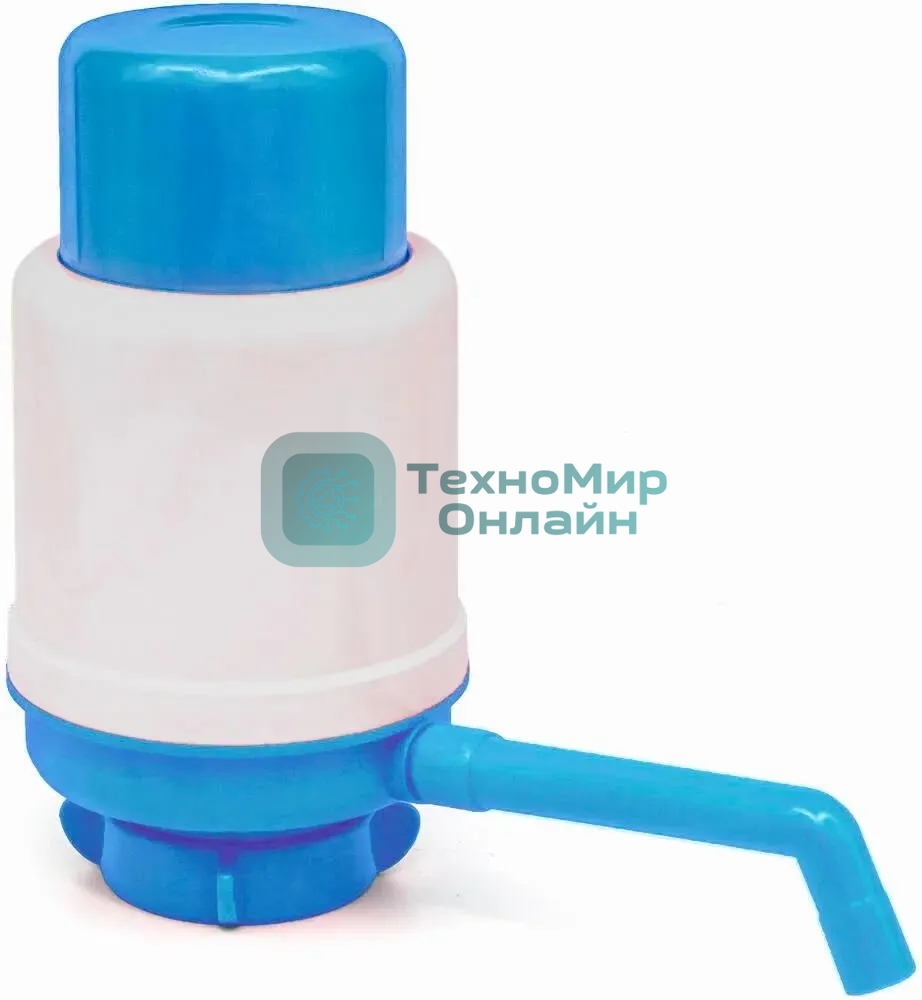 Помпа для 19л бутыли Aqua Work Дельфин Эко механический голубой картон