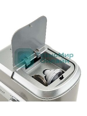 Мясорубка электрическая DELTA LUX DE-603M серый, 3000 Вт, 2.2 кг/мин, реверс, защита от перегрузки, насадки - 5