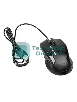 Мышь проводная Nakatomi MON-06U черный, 800 dpi, USB, кнопки - 3