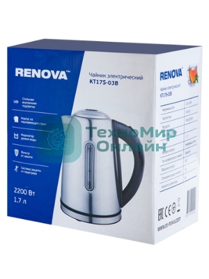 Чайник электрический Renova KT17S-03B
