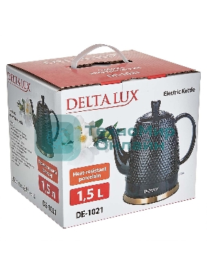 Чайник электрический Delta Lux DE-1021 черный