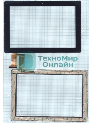 Сенсорное стекло (тачскрин) FPC-FC101J185-01, черное