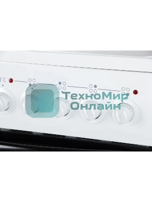 Плита электрическая Лысьва EF4004MK00 белый/черный, конфорок 4 электрических, духовка 57 л, 50 см x 84 см x 60 см (без крышки)