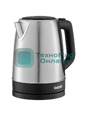 Чайник электрический BBK EK1764S 1.7 л 2200 Вт, черный/нержавеющая сталь