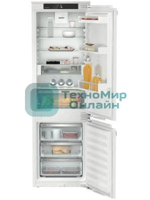 Встраиваемый холодильник Liebherr ICNd 5123 001 белый, двухкамерный, 190/83л, морозилка снизу, No Frost