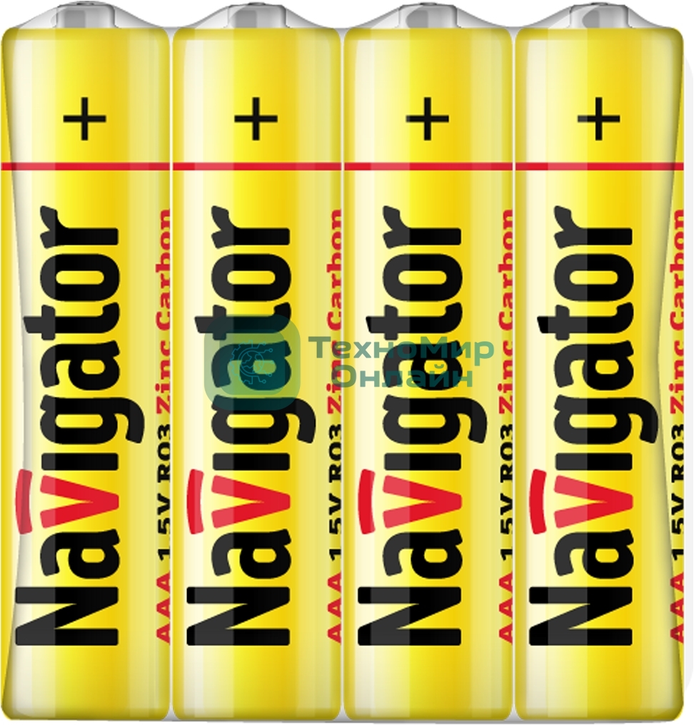 Элемент питания Navigator NBT-NS-R03-SH4, 1.5 В