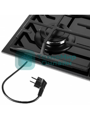 Газовая варочная панель Maunfeld EGHG.64.63CB/G, 4 конфорки, закаленное стекло, черный