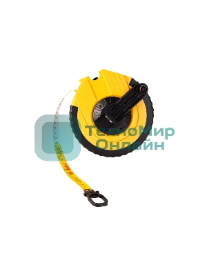 Мерная лента Deli DL9830ZY 30м x 14.5мм Ударопрочный корпус. Основной класс точности. Метрическое полотно из стекловолокна и ПВХ.