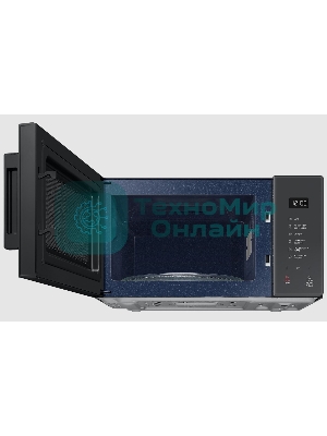 Микроволновая печь Samsung MS23T5018AC/BW антрацит, 23 л, 800 Вт, переключатели - сенсор
