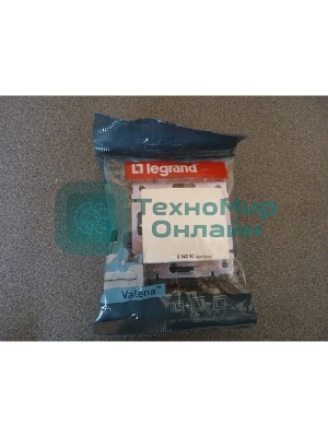 Выключатель Legrand 774401 Valena одноклавишный 10А белый