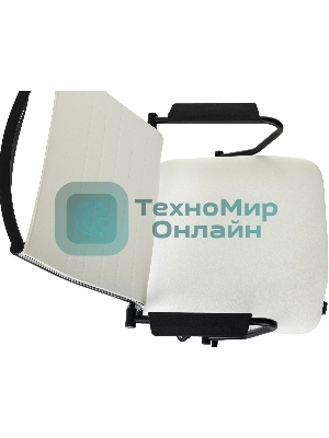 Кресло руководителя Бюрократ CH BALANCE белый экокожа крестов. металл черный