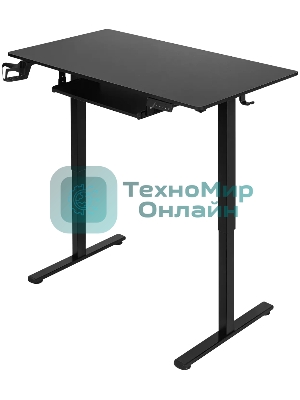 Стол игровой Defender Victory черн, 110x60, высота 72-117, полк 1