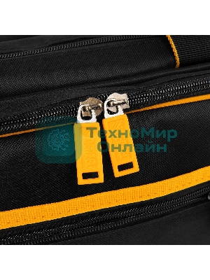 Сумка для инструмента Denzel 400х170х300 мм, 3 отделения, 28 карманов, наплечный ремень