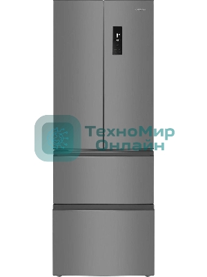 Холодильник Maunfeld MFF180NFSE01 нержавеющая сталь трехкамерный 224/113л морозилка снизу, No Frost