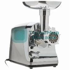 Мясорубка электрическая Eurostek EMG-Y777M металлик, 3000 Вт, 2 кг/мин, реверс, защита от перегрузки, насадки - 4