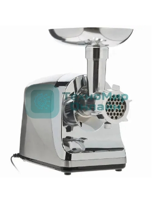 Мясорубка электрическая Eurostek EMG-Y777M металлик, 3000 Вт, 2 кг/мин, реверс, защита от перегрузки, насадки - 4